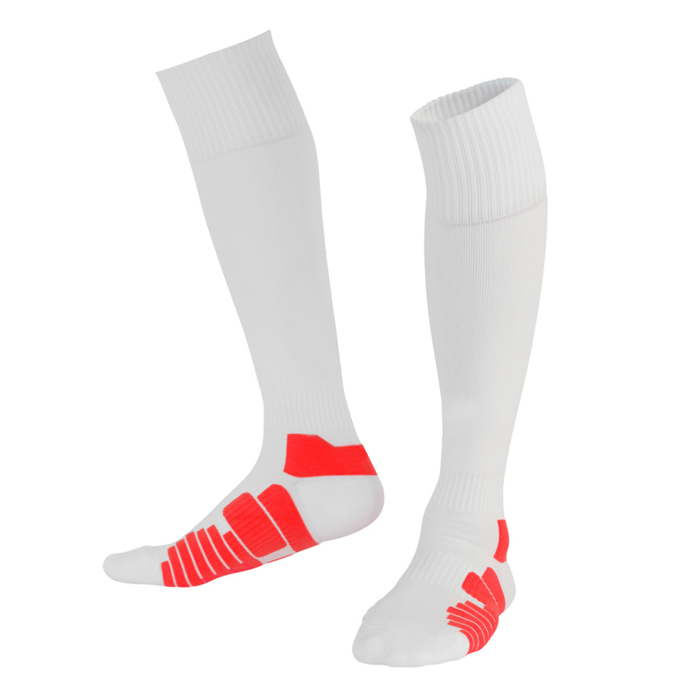 Soccer Socks White Men Women Sports Socks Combed Cotton Knee Stockings Breathable Absorbent Compression Socks